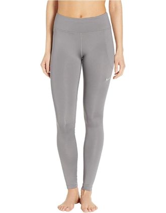 Nike Womens Nike 7/8 The One Tight Grey Leggings - Size: 10