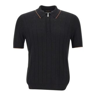 Gran Sasso T-shirts and Polos Black - male - Gran Sasso - Polo Shirts - Black - 4XL - Tops