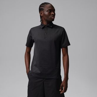 Nike Jordan Mens Jordan Sport Golf Jacquard Polo in Black | IF2922-010