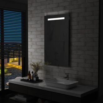 vidaXL Espejo De Pared De Ba&ntilde;o Con Led 60x100 Cm Vidaxl