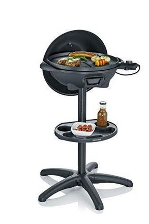 Severin 8541 Barbacoa El&eacute;ctrica Negro Mate 2000 W