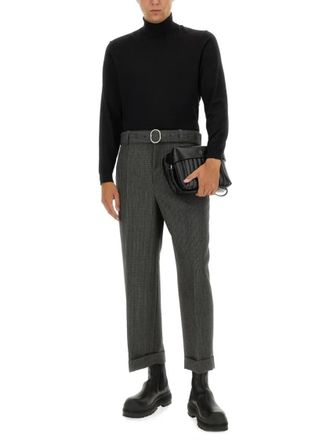 Jil Sander Hobo Bags - Lid Black Leather Lid Bag - Gr. unisize - in Schwarz - f&uuml;r Damen