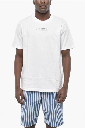 Diesel Crew-Neck T-Shirt T-JUST-L4 Bicolour Cotton size Xxl