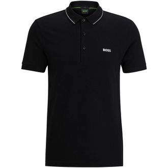 HUGO BOSS Heren Paule 4 Slim Poloshirt (Zwart)