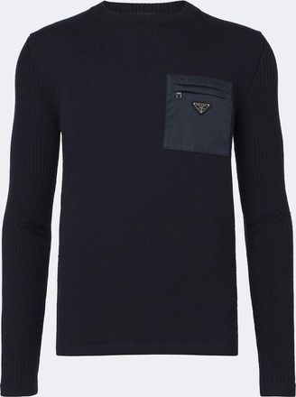 Prada Logo virgin wool sweater