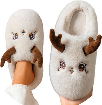 Generic Slippers Women Memory Foam Indoor,Slipper Winter Shoes Womens uk,Cozy Winter Unisex Slippers Shoes With Sole For Indoor Comfort And Warmth Footwear So