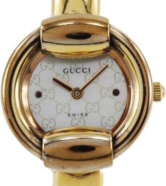 Gucci Pre-owned Watches, female, Yellow, Size: ONE SIZE Pre-owned Stainless Steel Watch