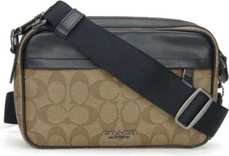 Coach Pre-owned Cross Body Bags, female, Beige, Size: ONE SIZE Pre-owned Canvas crossbody-bags