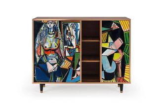 StoryZ Aparador multicolores 3 cajones y 1 puerta L 125 cm