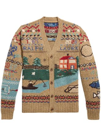 Polo Ralph Lauren Relaxed Fit Scenic Wool Cardigan 710b23902001