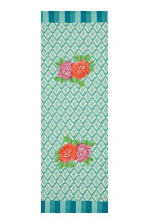 Lisa Corti Runner 50x150 Hima Big Flw Turquoise