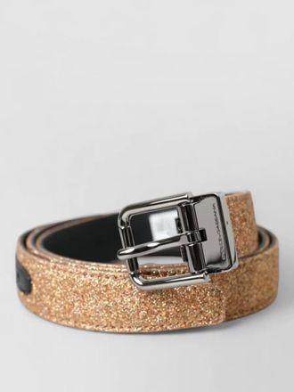 Dolce & Gabbana glitter leather belt