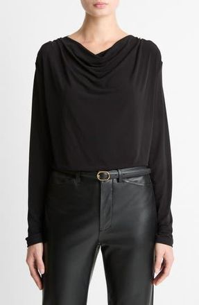 Vince Cowl Neck Knit Top in Black at Nordstrom Rack, Size Xx-Small