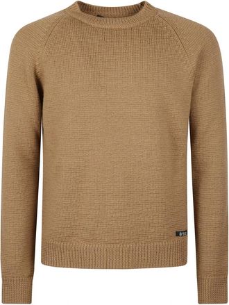 Prada Ronde hals knitwear - Heren - Ronde hals truien - Bruin - XL - Truien & Vesten