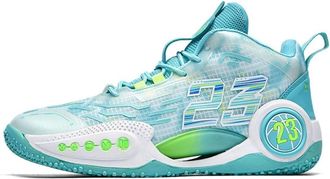 Generic Mens Basketball Shoes Shock-Absorbing Wear-Resistant Rebound Lightweight Breathable Outdoor Sports Training Walking Shoes(Green,3.5 UK)