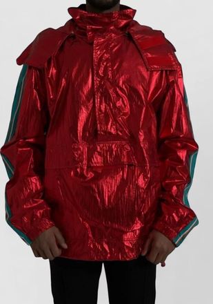 Dolce & Gabbana nylon hooded pullover raincoat