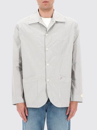 Jacquemus Giacca corta Boutis a righe in popeline di cotone con collo cubano