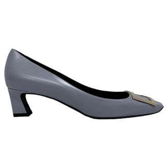 Roger Vivier Trompette Pumps in Grey Leather