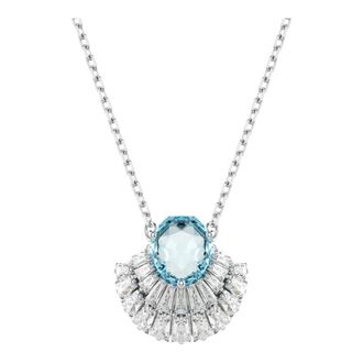 Swarovski Damesketting met Schelp Hanger Blauw Idyllia 5689195 - Dames - Kettingen - Grijs - ONE Size - Accessoires