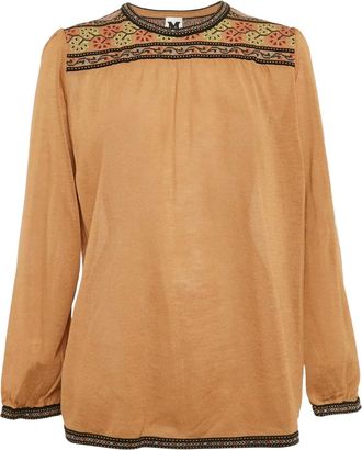 Missoni 2023 embroidered T-shirt - Brown