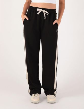 Glyder Retro Straightleg Sweatpant in Black/oatmilk at Nordstrom, Size X-Large