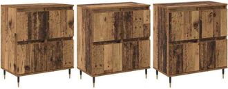 vidaXL Vidaxl - Sideboards 3 pcs Old wood 180 x 35 x 70 cm Engineered wood