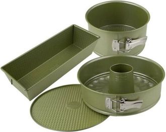 Zenker Conjunto 3 Moldes Zenker Green Vision 18-30 Cm Verde
