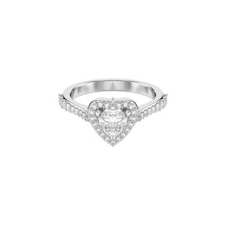 Swarovski Una Angelic Motif Ring - Dames - Ringen - Grijs - 58 MM - Accessoires