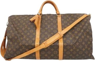 Louis Vuitton Pre-owned Weekend Bags, unisex, Brown, Size: ONE SIZE Pre-owned Keepall Bandouli&egrave;re 60 Boston Bag