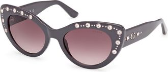 Guess GU00163 20F Womens Sunglasses Grey Size 54