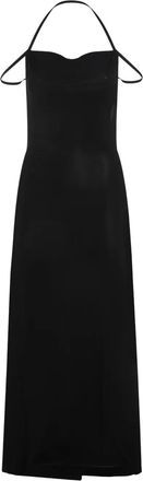 Marine Serre Abito con scollo allamericana - Nero