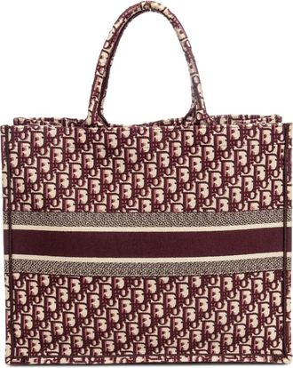 Dior Borsa tote con monogramma - Rosso