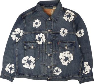 Denim Tears x Leviss Giacca All Over Wreath - Blu