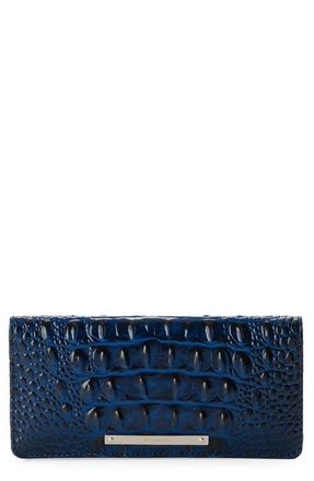Brahmin Ady Croc Embossed Continental Wallet in Anchor Melbourne at Nordstrom