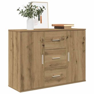 Berkfield Home Sideboard Artisan Oak 90x29.5x65 cm Engineered Wood in Brown