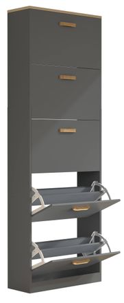 VCM Shoe cabinet Shoe tipper Cabinet HalomXL in Dark Grey