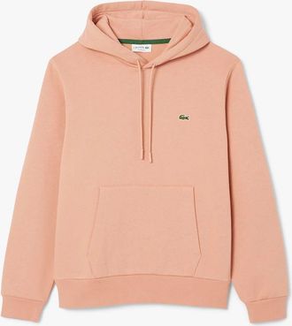 Lacoste Mens Organic Cotton Fleece Hoodie - Orange - Size: 36