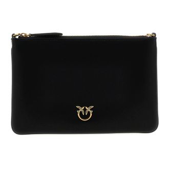 Pinko Pinko, Dames, Tassen, Zwart, Maat: ONE Size Katoen