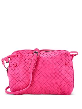 Bottega Veneta Nodini Intrecciato Nappa Small crossbody bag - women - Calf Leather - One Size - Pink