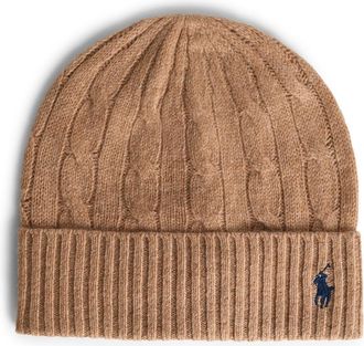 Polo Ralph Lauren Beige wolmix muts