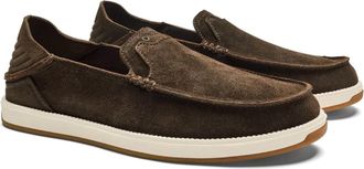 Olukai Mens Kakaha Nia Loafer In Dark Wood