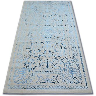 RugsX Rugsx - Alfombra Acr&iacute;lica Manyas 0916 Gris/azul Blue 80x150 Cm