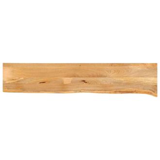 Berkfield Home Table Top Live Edge 160x40x3.8 cm Solid Wood Mango in Brown