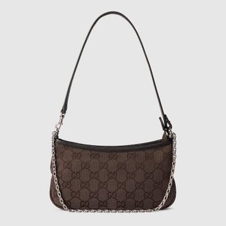 Gucci Gossip Small Shoulder Bag, Beige, GG Canvas