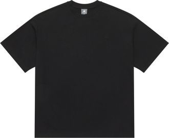 New Balance Linear Heritage Brushed Back Jersey Oversized T-Shirt Asia Sizing Black AMT42335-BK