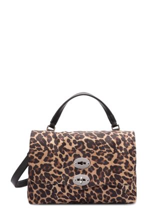 Zanellato Borsa tote leopardata - Marrone