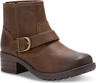Eastland Peyton Boots Womens Brown Block Heel Ankle Bootie RHS8439