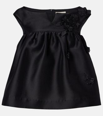 Shushu/Tong Top con aplique floral