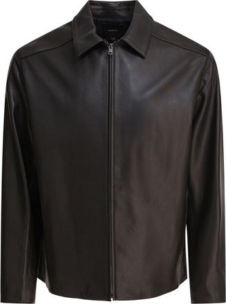 Vince Mens Jackets - Black Sheepskin - Size X-Large