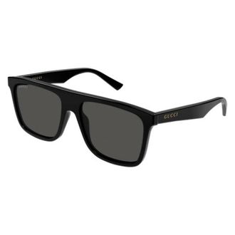 Gucci Square Oversize Zonnebril - Heren - Accessoires - Zwart - Maat: 57 MM